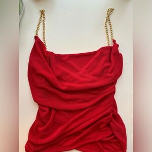 Red camisole top